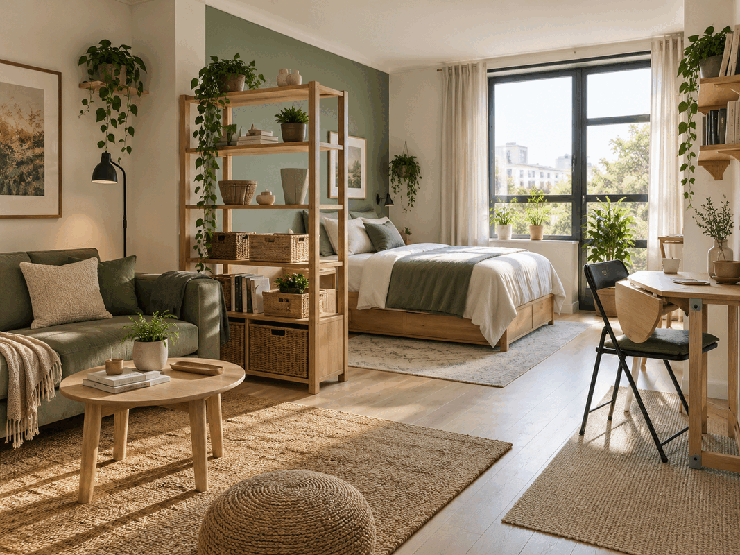 Organized small-space home interior